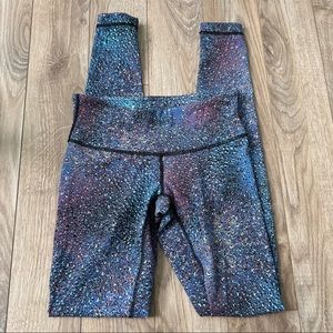 Lululemon Wunder Under Pant III (Luxtreme) Strive Multi Black Sz 4 Mermaid rare
